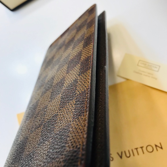 🌟GENUINE LOUIS VUITTON Damier Ebene Brazza Wallet - Picture 10 of 16
